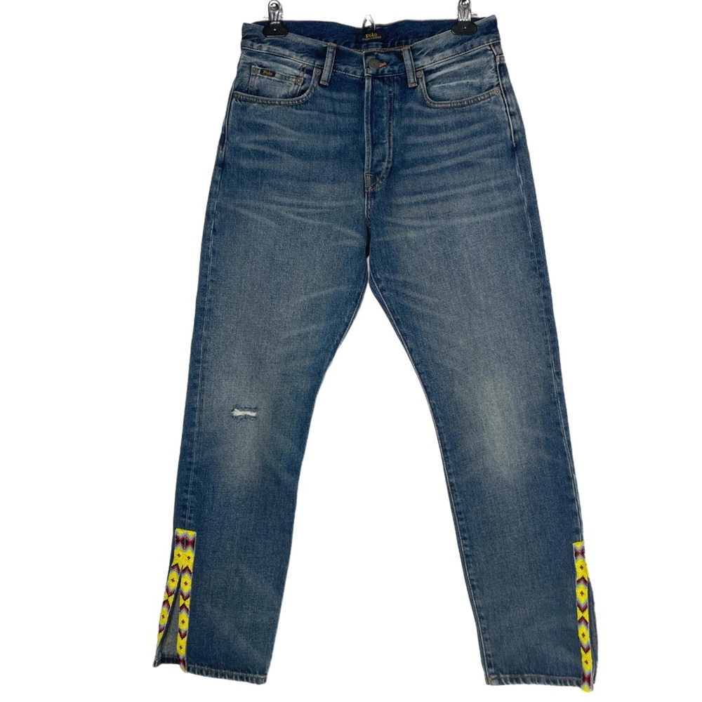 Polo Ralph Lauren Callen Aztec Beaded Jeans Sz 29